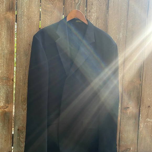 J Ferrar Black Men’s Blazer Sport Coat Business Attire 44L - Picture 10 of 11